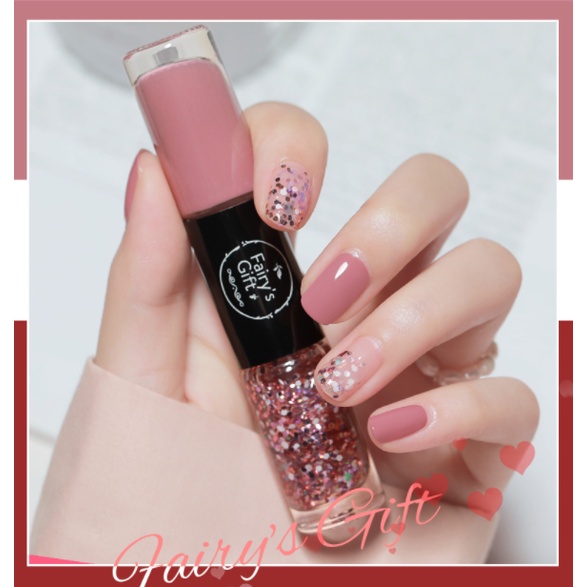 Sơn móng tay 2 đầu Fairy Gift không độc hại, nhanh khô mẫu mới 2022