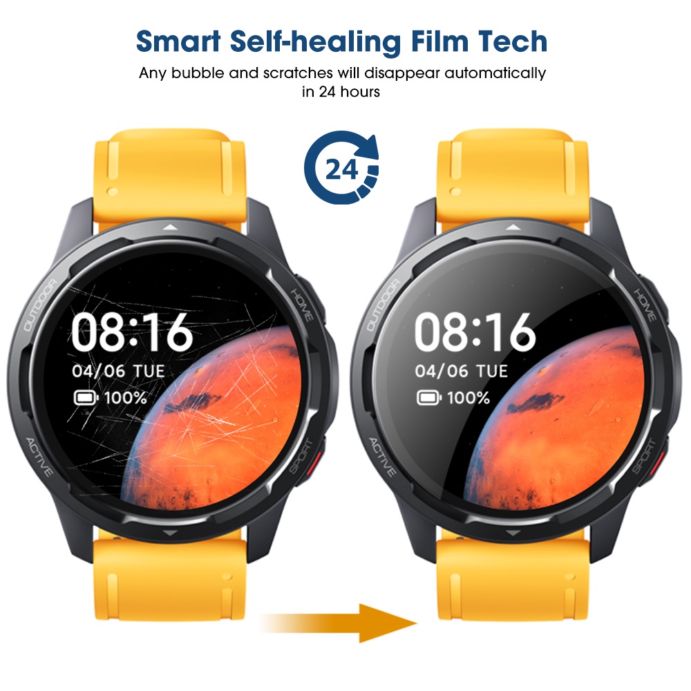 Kính Cường Lực Hydrogel TPU Mềm Chống Nổ Chống Trầy Bảo Vệ Màn Hình Đồng Hồ Thông Minh Xiaomi Watch S1 Active
