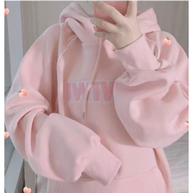 (sẵn hồng xl) ÁO HOODIE NỈ BÔNG ULZZANG QUẢNG CHÂU XINH XẮN KÈM HÌNH THẬT | BigBuy360 - bigbuy360.vn