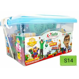 [sỉ] GIẢM SỐC Xếp hình mầm non 74 chi tiết Sato cao cấp