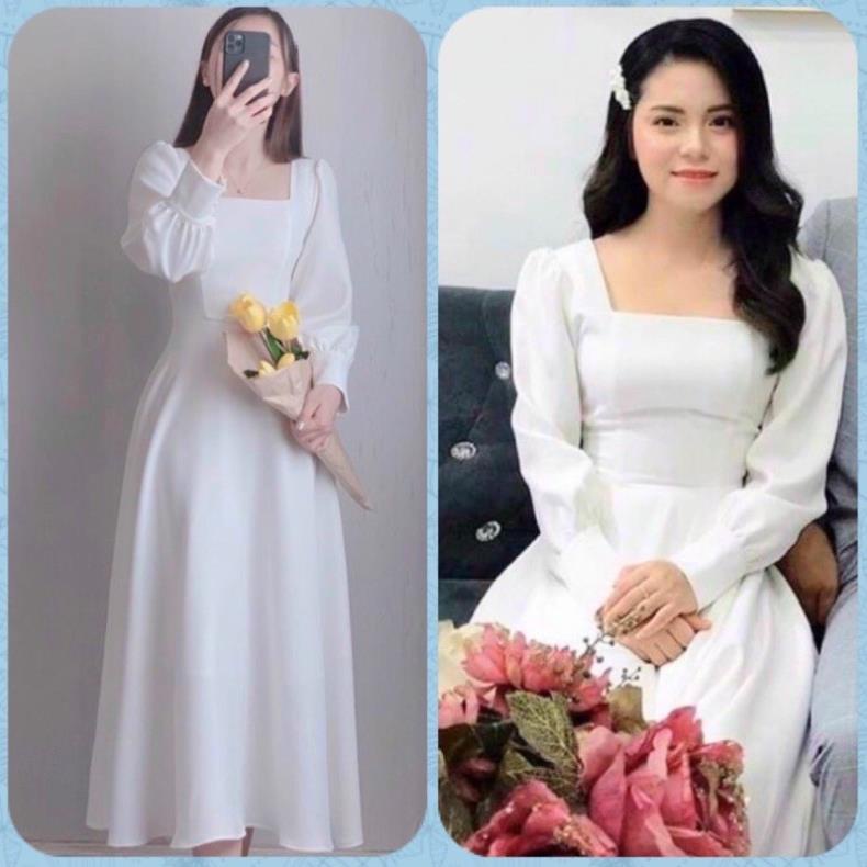 A ĐẦM CƯỚI- ĐẦM MAXI TRẮNG DỰ TIỆC- ĐẦM CÔ DÂU