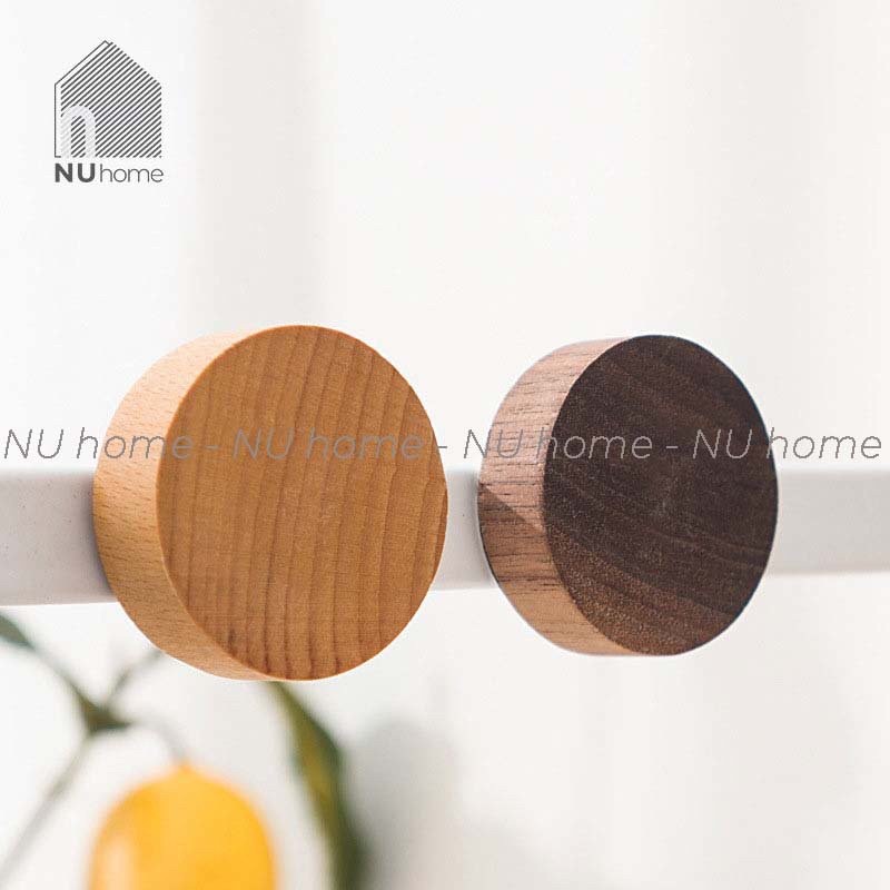 nuhome.vn | Móc nam châm bằng gỗ hình tròn dùng để gắn chìa khoá thiết kế đơn giản và mộc mạc