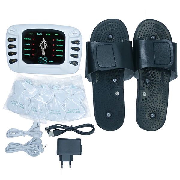 Máy Mát Xa Xung Điện, Máy Massage Trị Liệu 8 Miếng Dán, Máy Xung Điện Trị Liệu