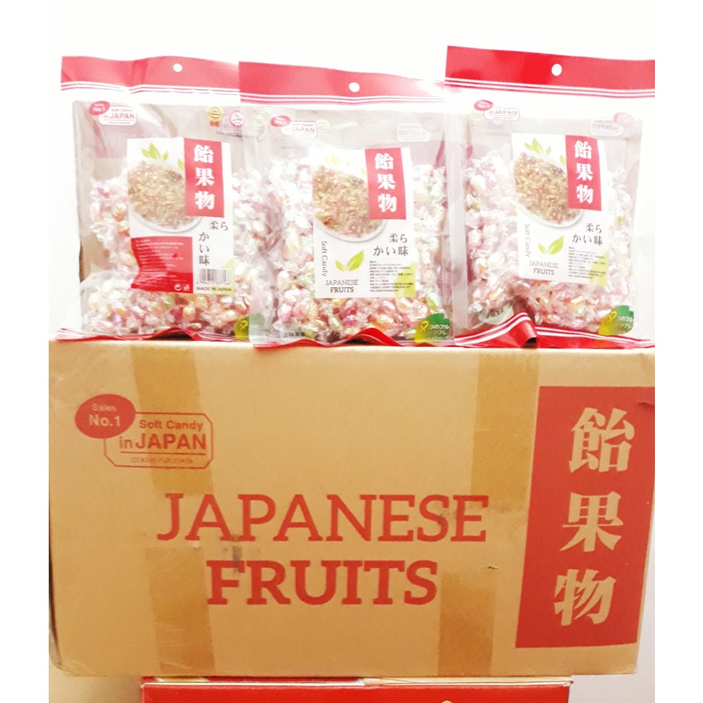 THÙNG 50 GÓI x 300G KẸO MỀM NHÂN TRÁI CÂY 8 VỊ NHẬT BẢN (HÀNG CHÍNH HÃNG)