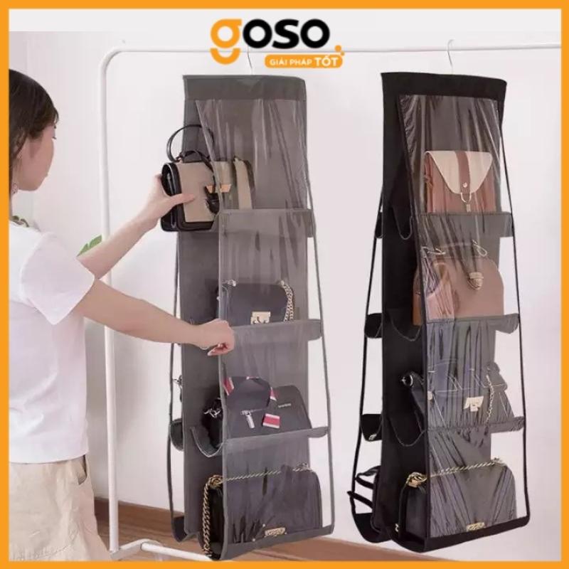 Túi Đựng Túi Xách Treo Tủ 6 Ngăn Tiện Lợi