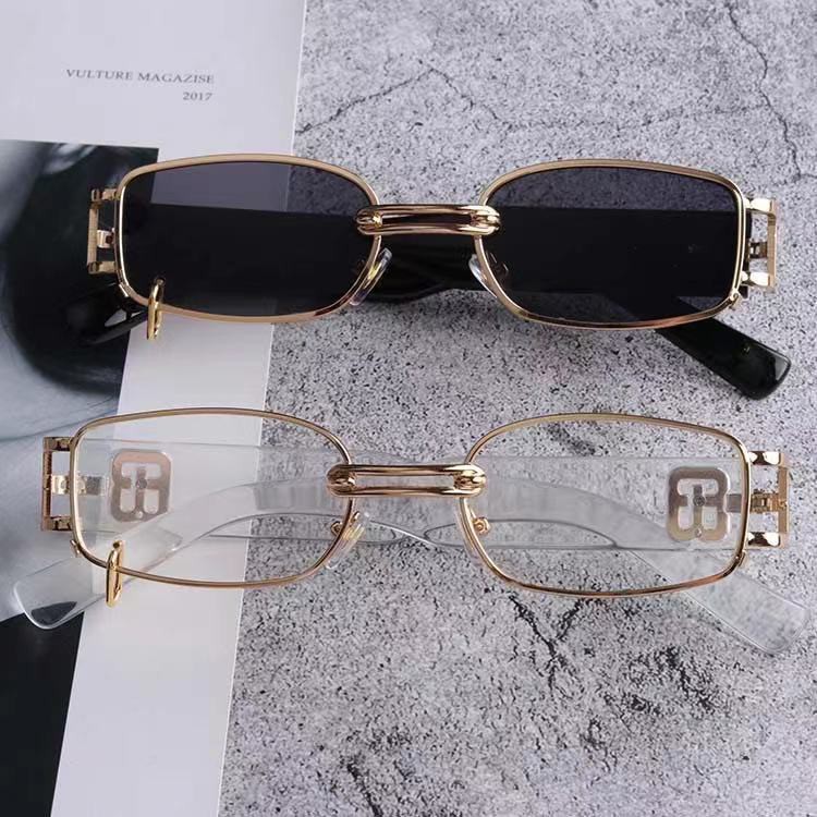 Kính Mát Gọng Nhỏ Chống Tia Sáng Xanh Phong Cách Hip Hop Thời Trang Cho Nam Và Nữ