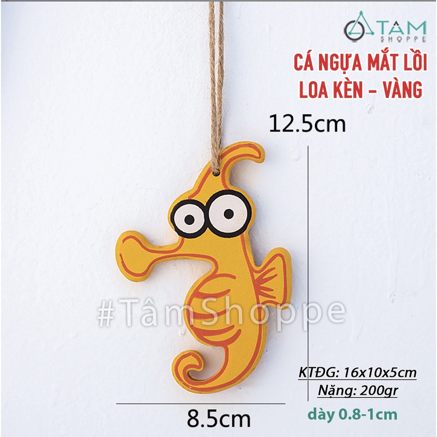 Con vật bằng gỗ treo tường phong cách biển CVG-01