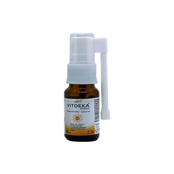 Vitamin Vitdeka k2 d3 Lineabon k2 d3 dạng xịt giúp hấp thu canxi nhập khẩu Italia dung tích 10ml