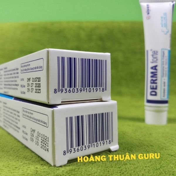 Gel Derma forte mẫu cũ và mới có vitamin c , collagen giúp giảm mụn , mờ thâm dưỡng da 1 tuýp 15g