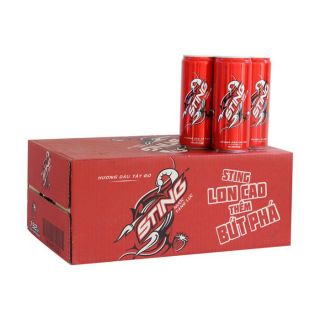 Thùng 24 lon nước tăng lực sting