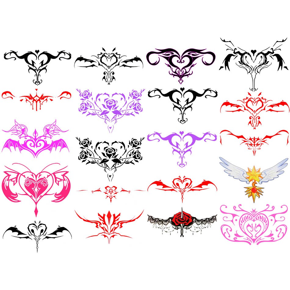 Hình Xăm Dán Cơ Thể Gợi Cảm Chống Nước Lâu Trôi