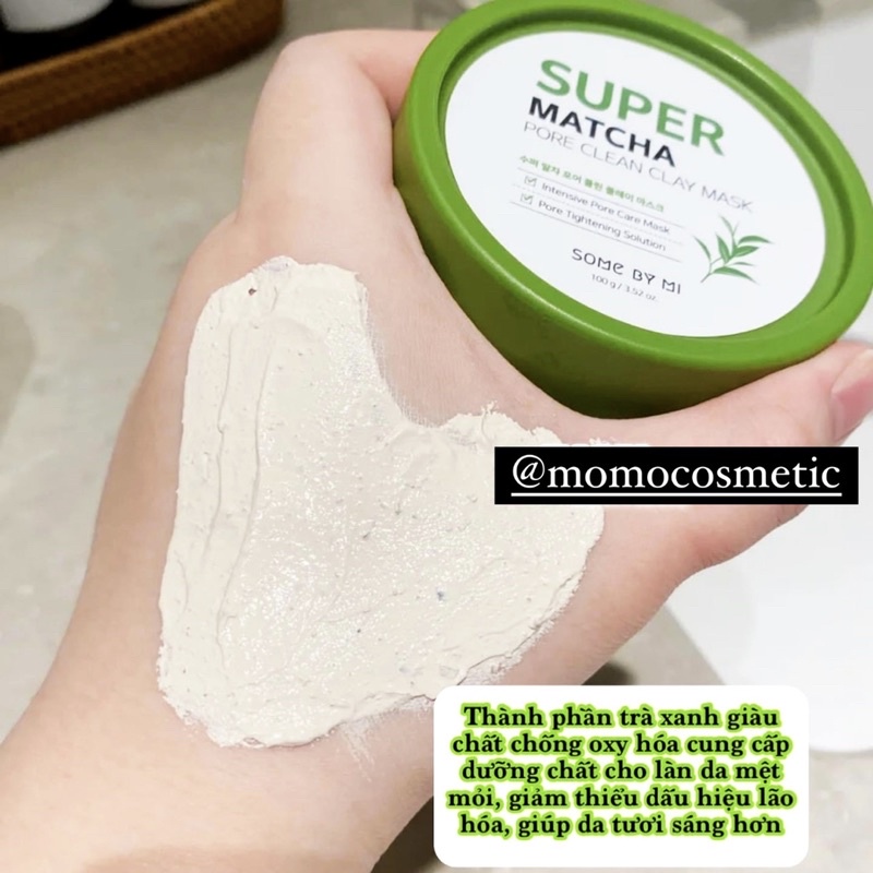 Mặt nạ đất sét trà xanh Super Matcha Some By Mi
