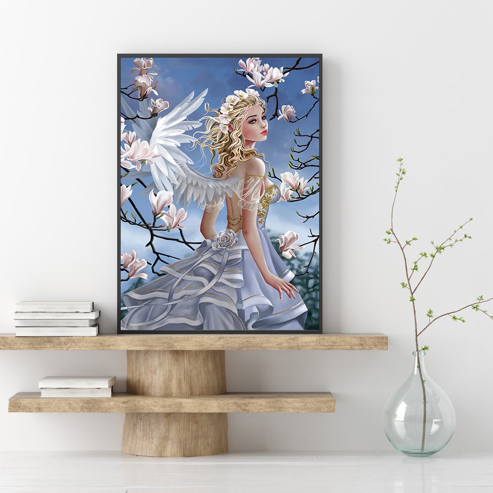 Bộ tranh đính đá tự làm 5D cỡ 30x40cm trang trí nhà cửa DIY