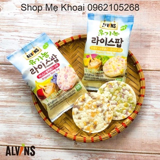 Bánh gạo ăn dặm hữu cơ Alvins 30g cho bé từ 6m