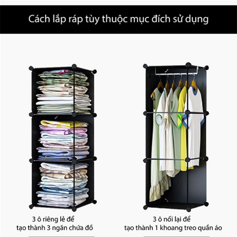 Tủ Nhựa Lắp Ghép Đăng Năng 12 ô size to hình đecal ( chọn hình theo phân loại)