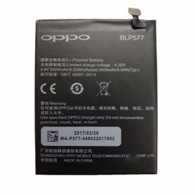 Pin oppo BLP577 zin có bảo hành