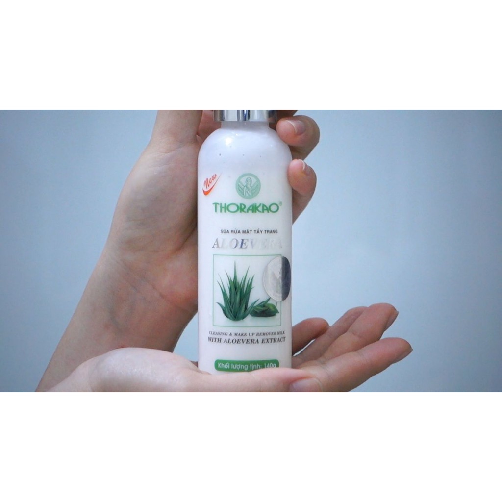 SỮA RỬA MẶT TẨY TRANG ALOE VERA THORAKAO CHÍNH HÃNG