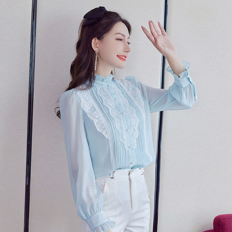 Xikeer Áo Sơ Mi Voan Thời Trang Hàn Quốc 2022 Dành Cho Nữ