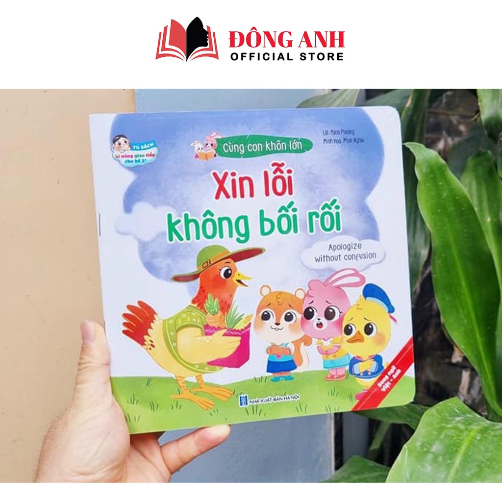 Sách - Combo 10 cuốn song ngữ Việt-Anh Kỹ năng giao tiếp Cùng Con Khôn Lớn dành cho bé từ 2 tuổi trở lên