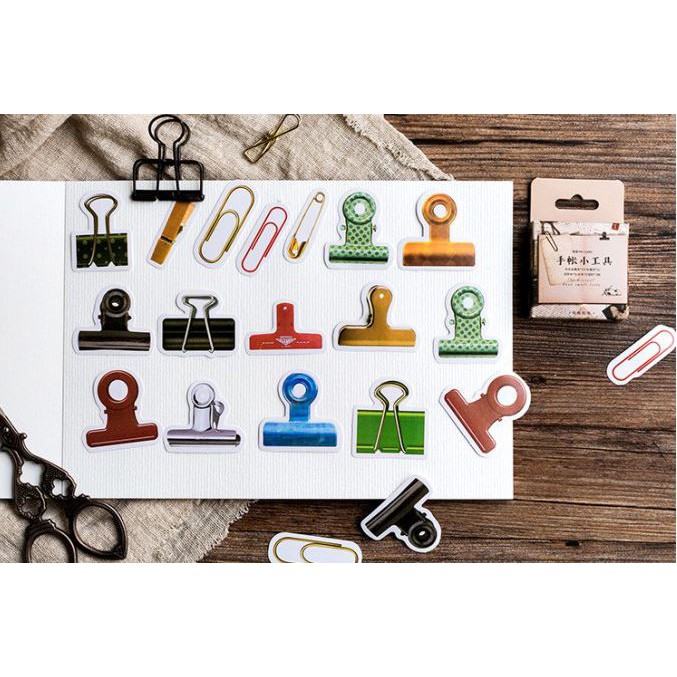 Bộ 45 Sticker Kẹp Ghim Trang Trí Sách E56