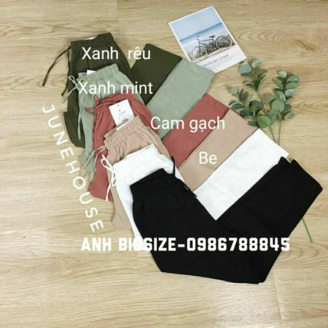 (HÀNG SHOP)(XL đến 4XL) Quần baggy bigsize đũi hàn mát,nhẹ