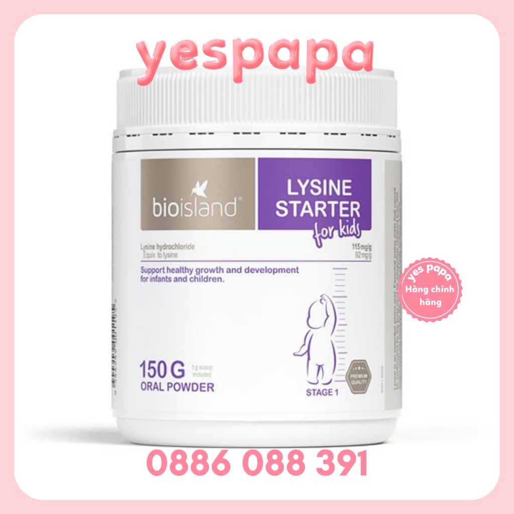 DHA Bầu BioIsland Úc 60 Viên, Zinc TE (120 viên), DHA TE (60 viên), Calcium sữa cho bé Úc (90 viên), Bột Lysine Úc