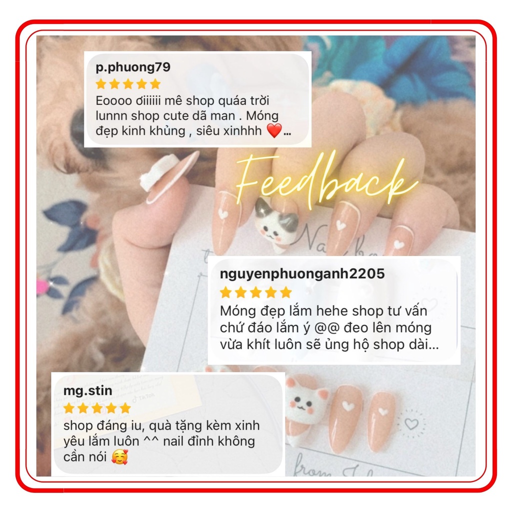 Móng Giả Dài Kem Hồng Nail Box Thiết Kế julynails.vn