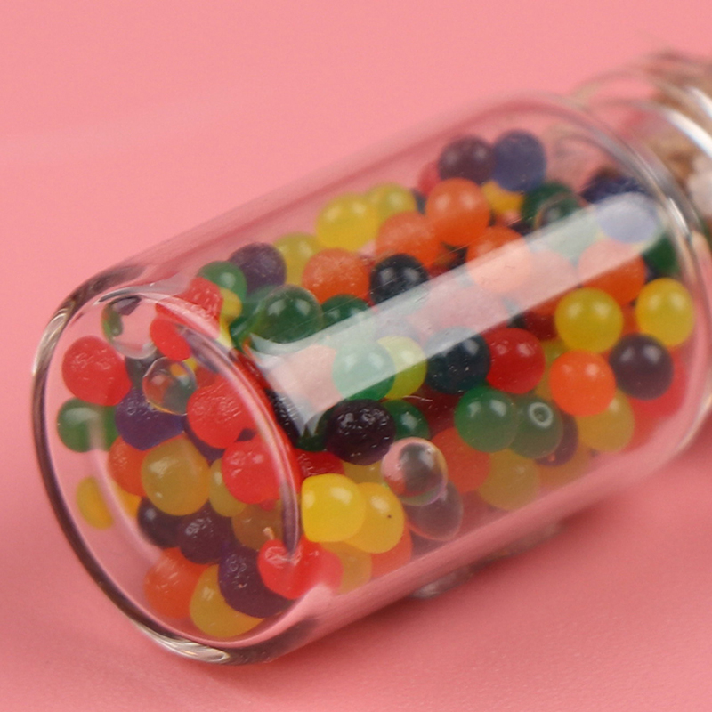 Bộ 10 Chai Đính Hạt Trang Trí Nhà Búp Bê