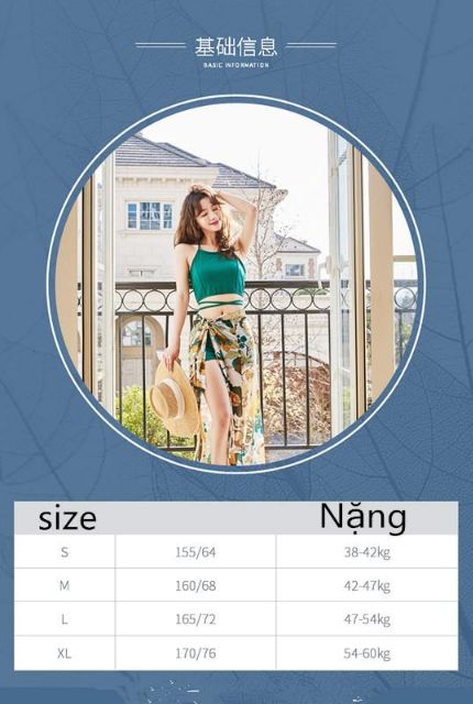 Bộ đồ bơi tắm biển nữ Bikini 3 mảnh kín đáo gợi cảm | BigBuy360 - bigbuy360.vn
