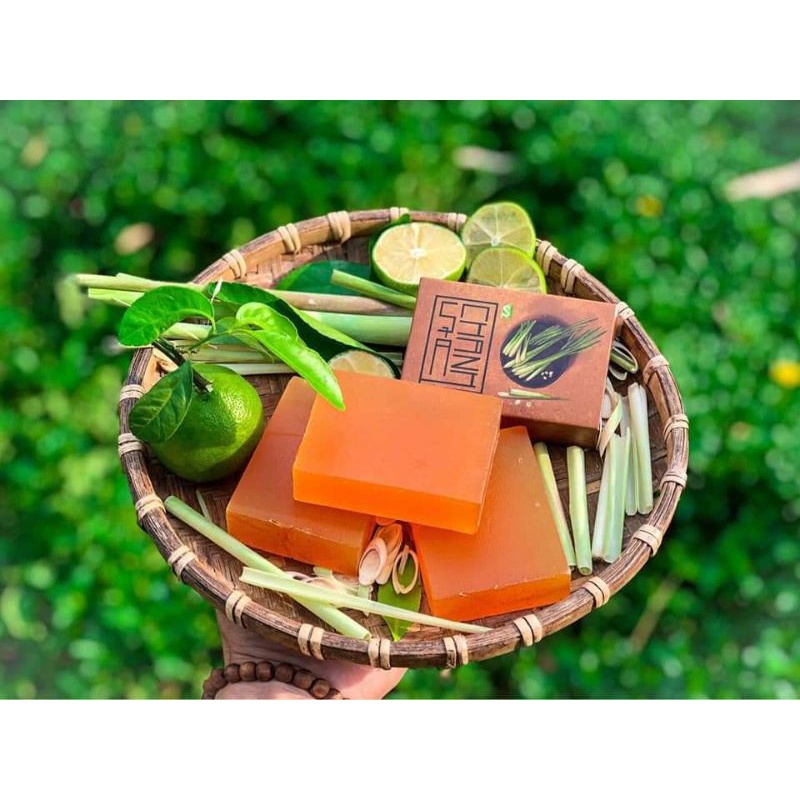 Xà phòng Rửa tay, tắm Sả chanh HTX Sinh Dược 100g