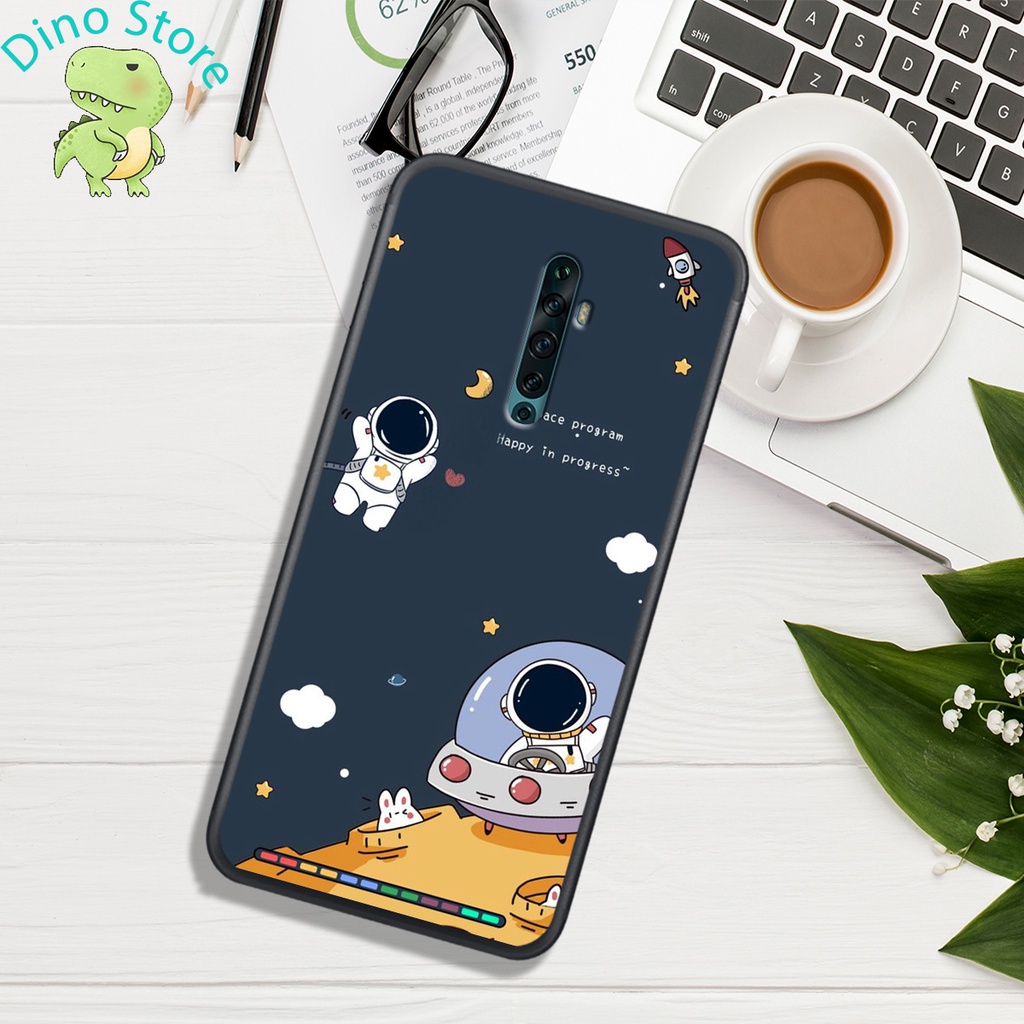 Ốp Lưng OPPO REALME X - OPPO K3 - RENO - RENO 2 - RENO 2F , In hình Astronuats Chibi cực đẹp.