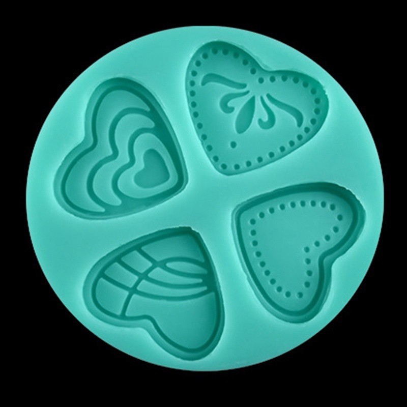Khuôn silicone làm bánh kẹo hình trái tim