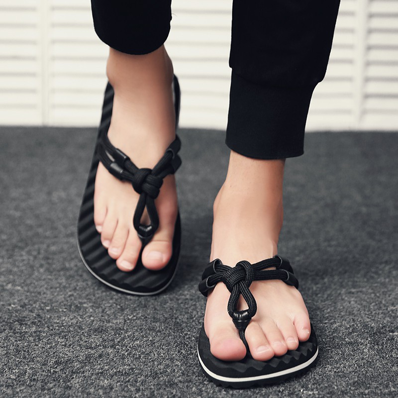 Dép xỏ ngón đi biển thời trang cho nam đế cao su