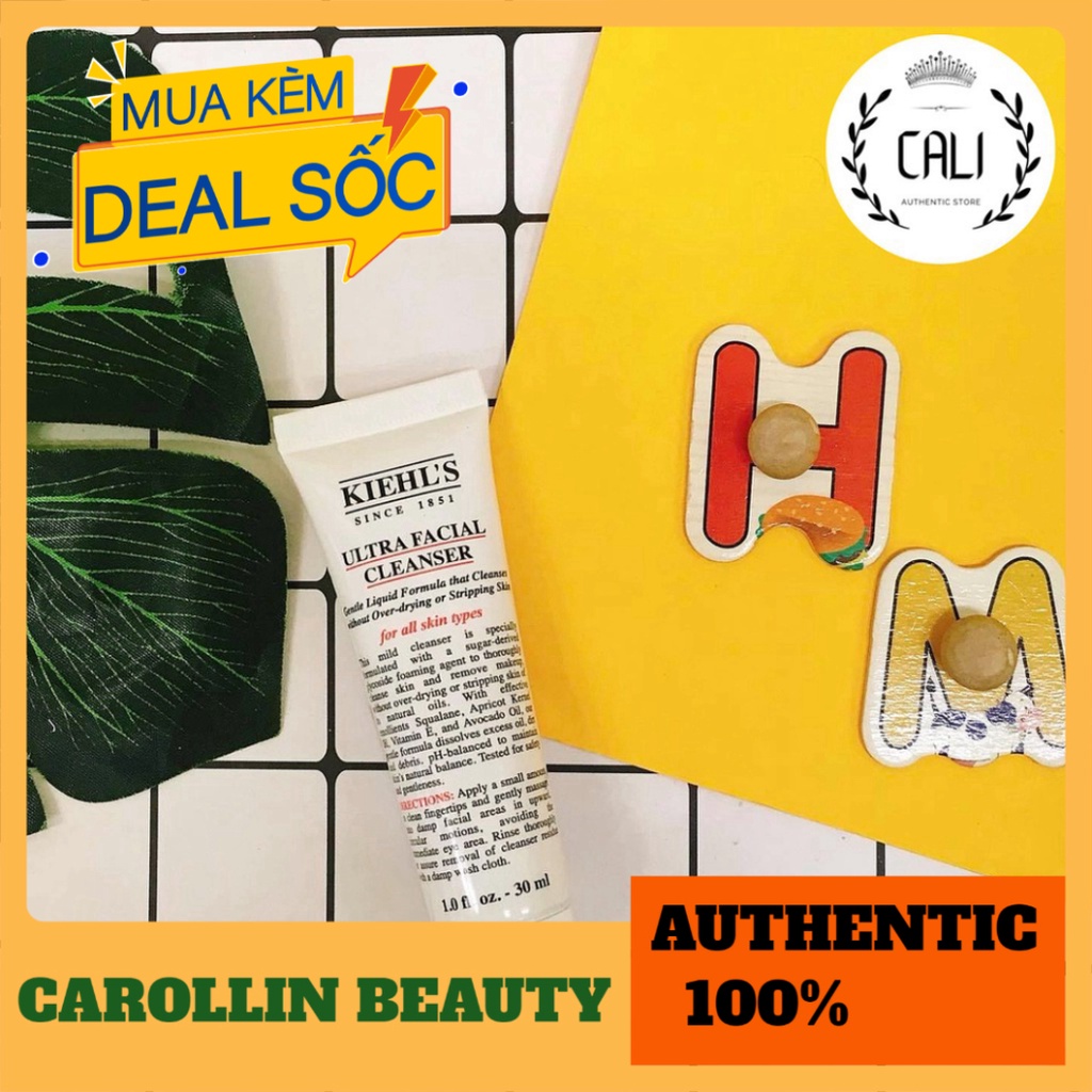 Sữa rửa mặt 💖 FREESHIP 💋  Sữa rửa mặt Ultra Facial Kiehl's 30ml chính hãng [ Minisize ] CAROLLIN BEAUTY | BigBuy360 - bigbuy360.vn