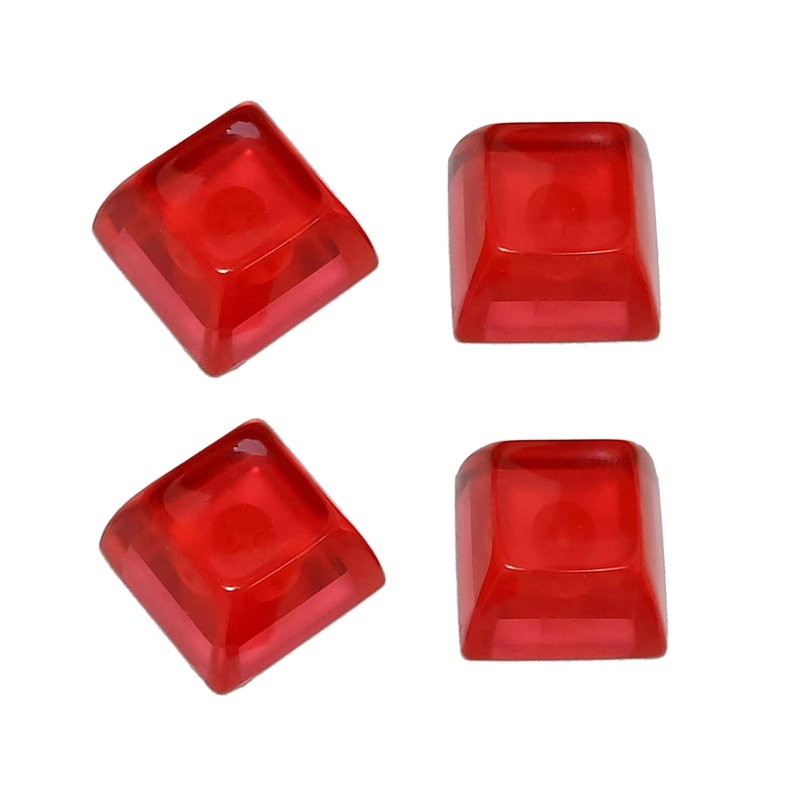 Nắp Bàn Phím Cơ DIY SA Profile R3 Bằng Nhựa Trong Mờ Màu Đỏ Cho RGB Keybor