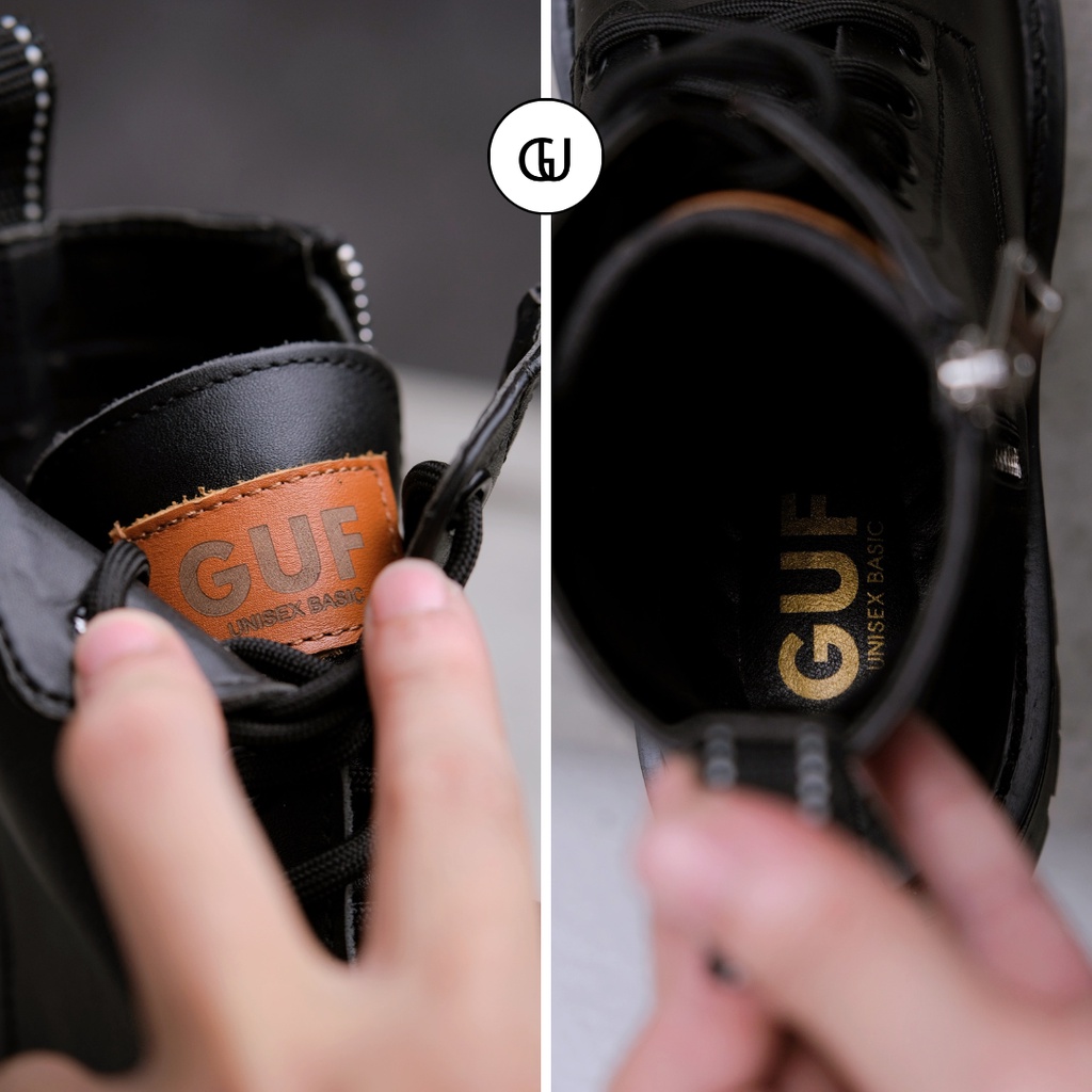 Giày Combat Boots  Da Bò Thật Loại 1 Bảo Hành 1 Năm GUF