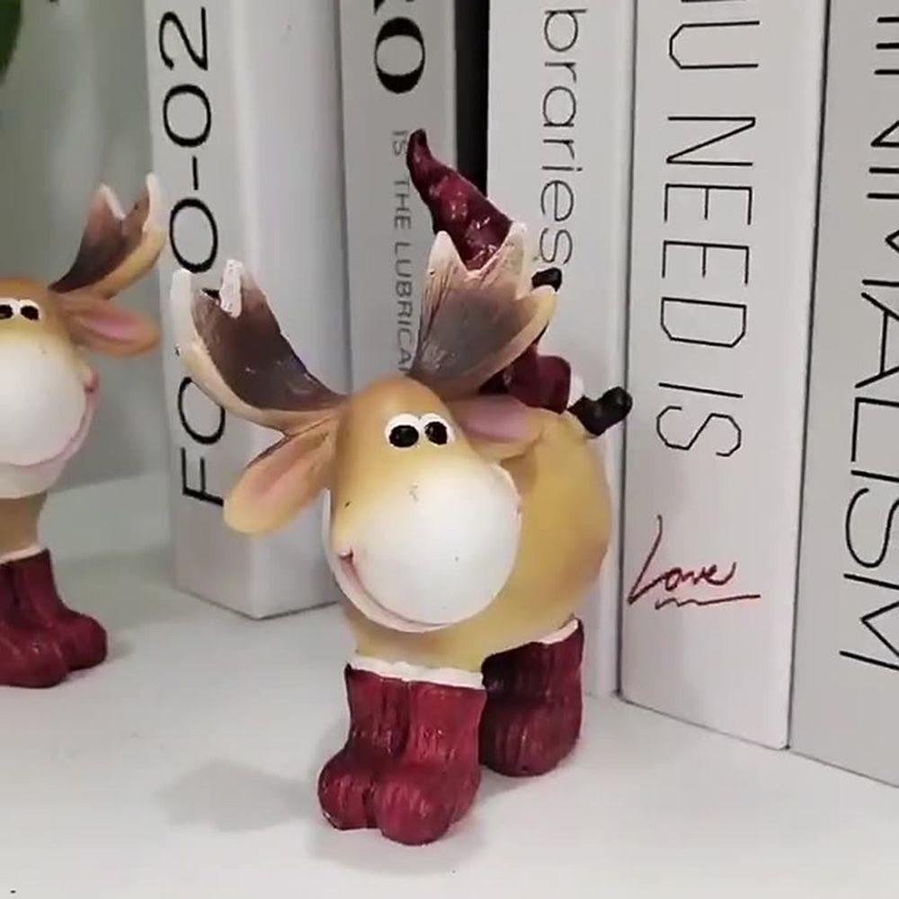 Phụ Kiện Trang Trí Bàn Tiệc Giáng Sinh Hình Tuần Lộc / Ông Già Noel
