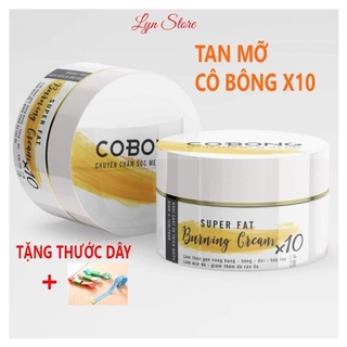 Kem tan mỡ Cô Bông phiên bản mới Tặng kèm Thước Dây. Tan mỡ Cô Bông X10 150gr giúp tan mỡ bụng, đùi, mông hiệu quả.