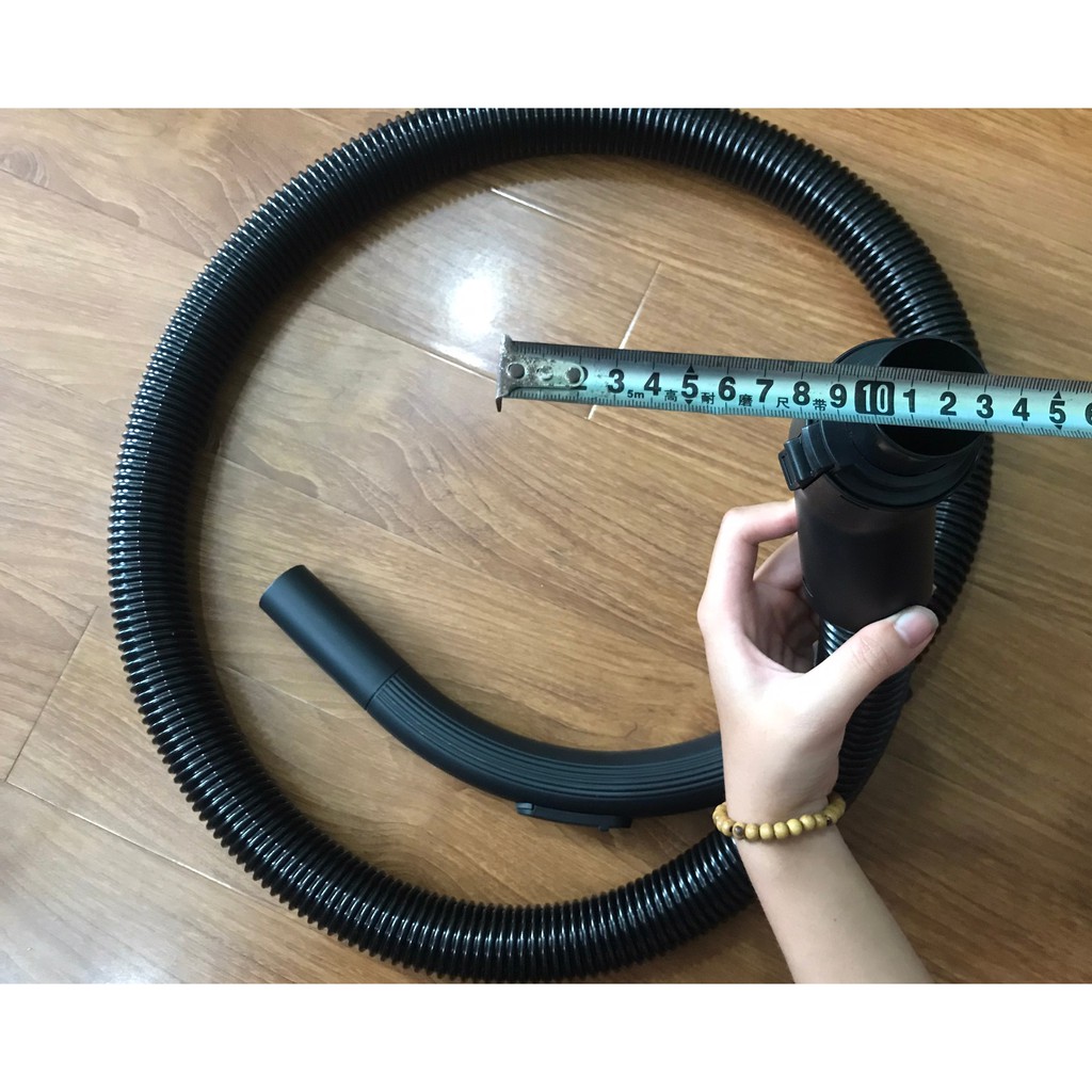 Ống hút bụi gân nhựa 1.5m đường kính 32mm kèm 2 đầu hút - Đầu ống hút cho máy hút bụi
