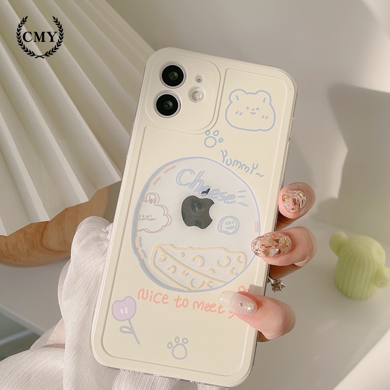 Ốp điện thoại TPU hình gấu hoạt hình cho iPhone 11 Pro Max X Xr Xs Max 7 8 Plus Se 2020 12 pro max 12 mini | BigBuy360 - bigbuy360.vn