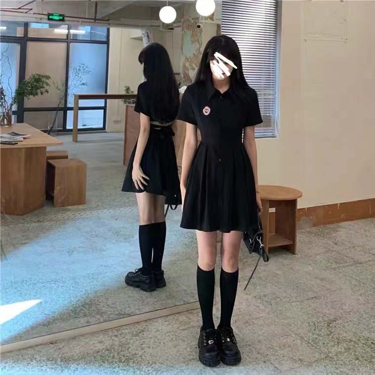 Đầm Polo Perty tay ngắn dáng ôm thời trang Hàn Quốc cho nữ