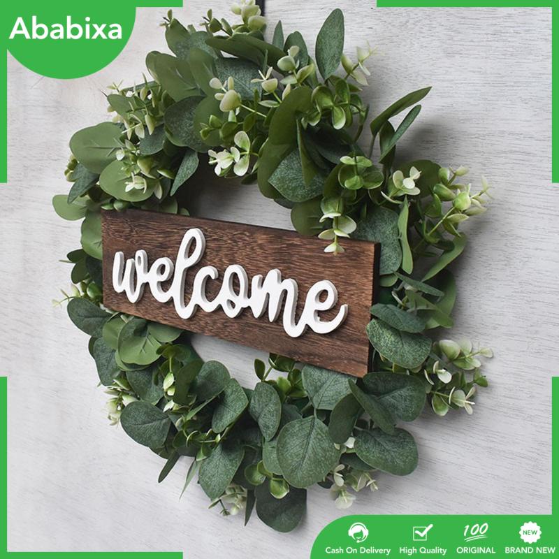 [Ababixa] Vòng Hoa Chào Mừng Bằng Gỗ Trang Trí Giáng Sinh / Nhà Hàng / Trong Nhà / Ngoài Trời
