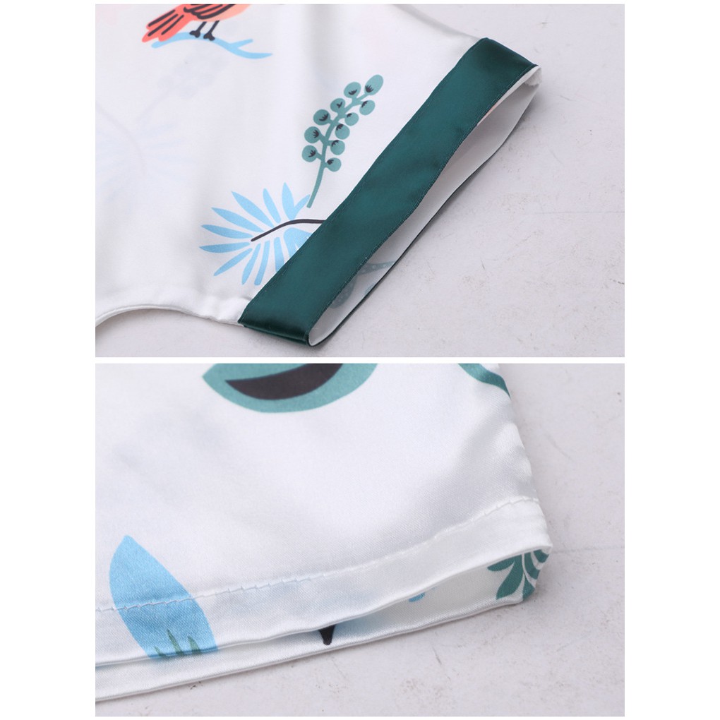 C276006 - Bộ pyjama bé gái chất lụa hàng nhập