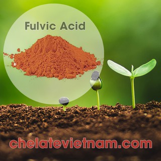 Axit Fulvic 95% (Fulvic Acid) tan trong nước (gói 1kg)