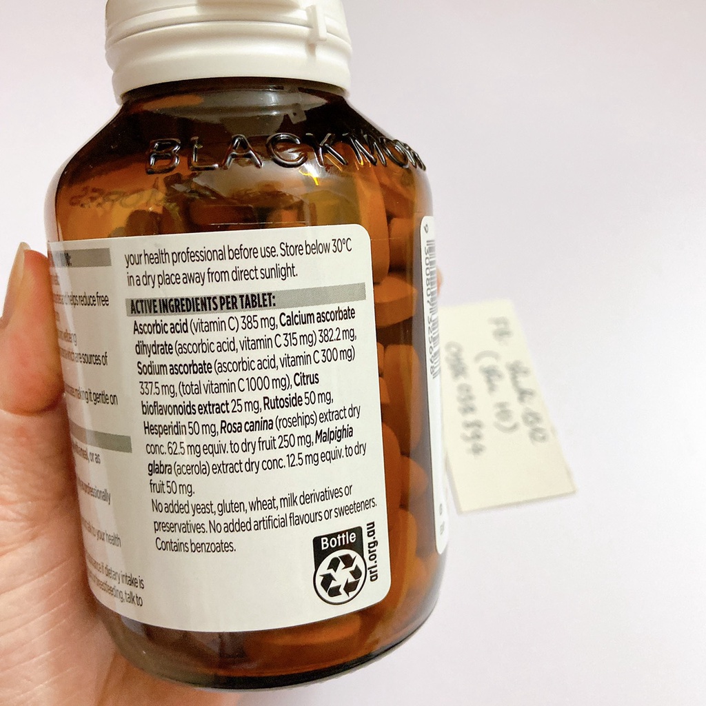 Vitamin c blackmores 1000mg 62 viên, 150 viên úc, tăng đề kháng, đẹp da, blackmores bio c 1000mg