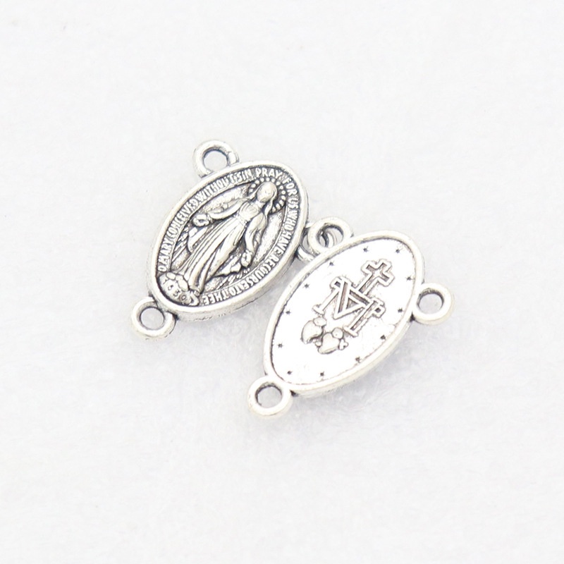 Bộ 50 Phụ Kiện Trung Tâm Guadalupe Virgin Mary 3 Lỗ Dùng Làm Vòng cổ DIY