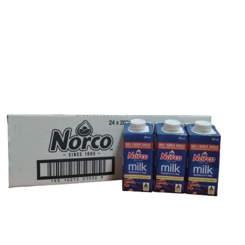 Date 2022 Sữa tươi Norco Nội địa Úc - thùng 24 hộp