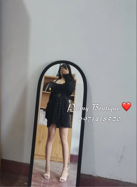 Đầm kiểu sơmi khuy đai cá tính, style ulzzang Hàn Quốc 🌻 Panny Boutique 🌻