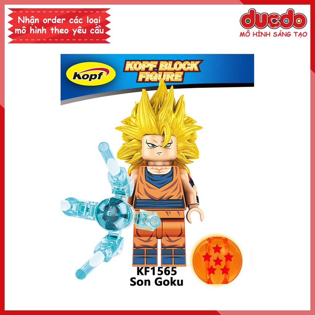 Minifigures các nhân vật 7 viên ngọc rồng mới nhất - Đồ chơi Lắp ghép Mini Dragon Ball Goku KF6142 Mô hình