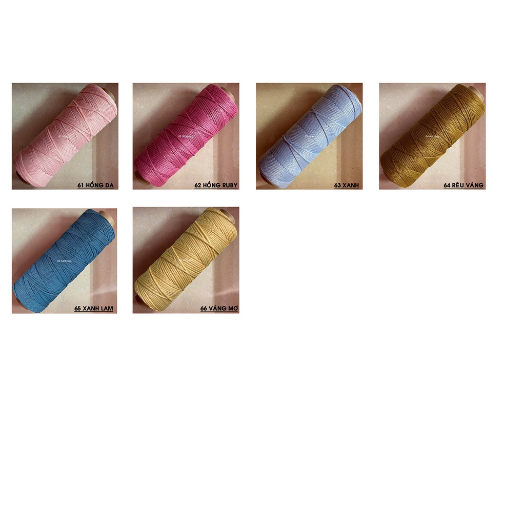 Bảng 2 -Sợi dệt trơn 2mm Craftyarn VN
